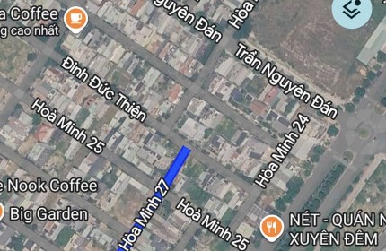 Bán đất đường Hòa Minh 27 - Sát Nguyễn Sinh Sắc - DT 120m2